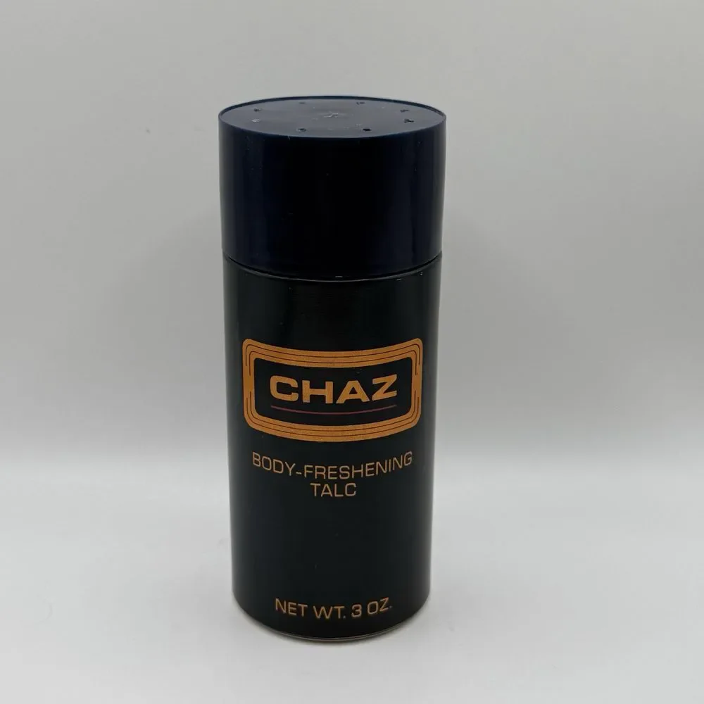 Revlon CHAZ Body Freshening Talc Powder 3 Oz‎ New